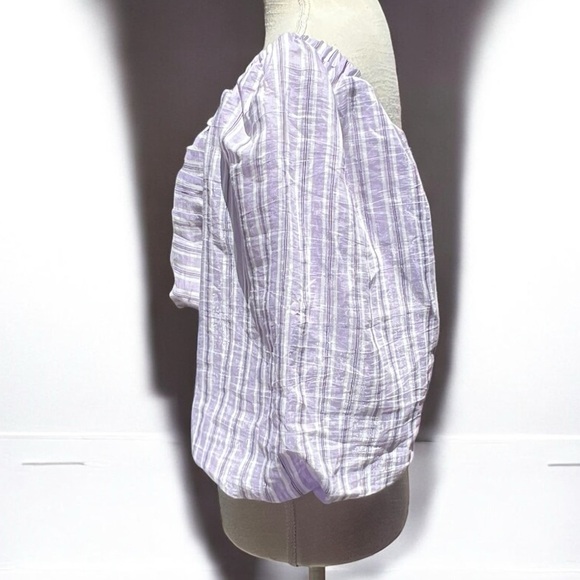 🌻NEW w/tags Sandro Blonvilla Puff Sleeve Crop Top | FR Size 4 / US Size 10 - Picture 6 of 14